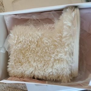 Soft fur boot slippers